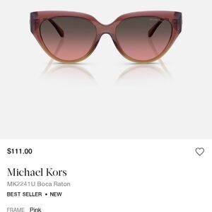 Michael Kors Pink Gradient Sunglasses